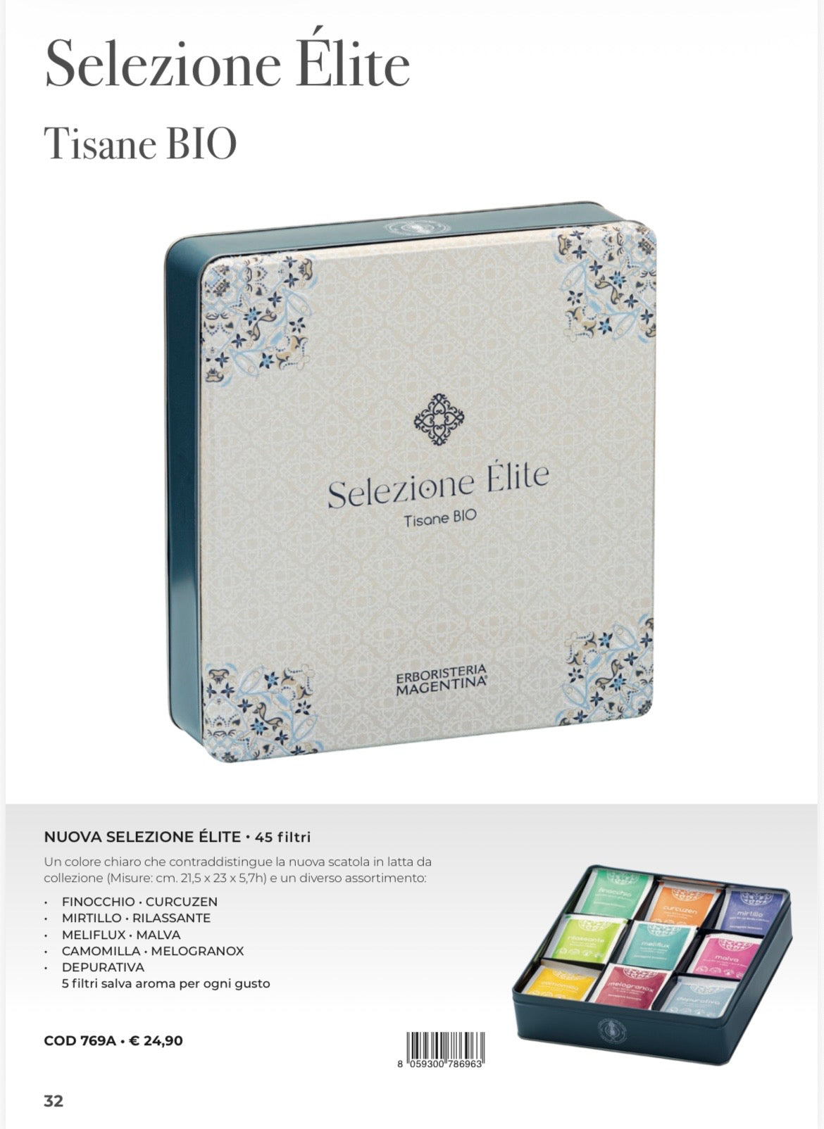 Selezione tisane élite 45 filtri