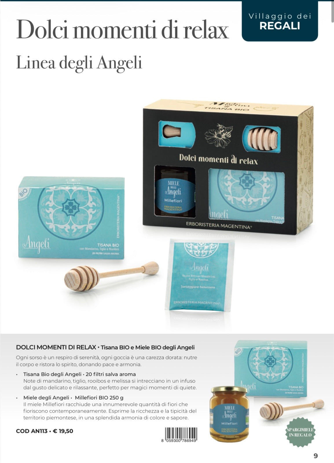 Idea regalo miele+ tisana+ giramiele