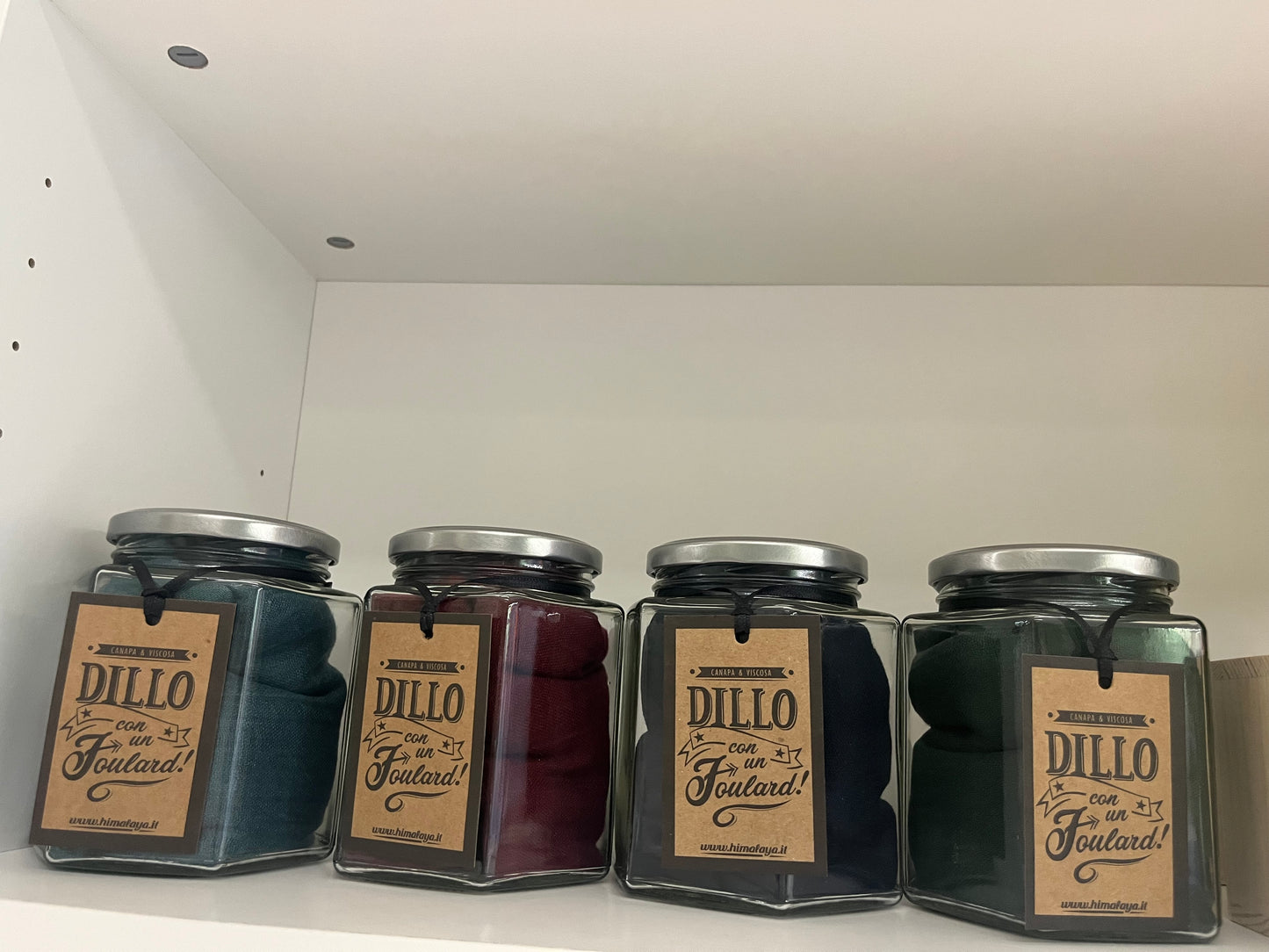 Foulard in canapa e viscosa