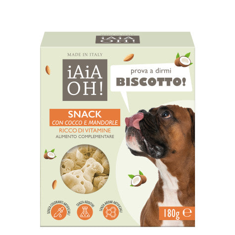 Biscotto Snack al Cocco e Mandorle Cani