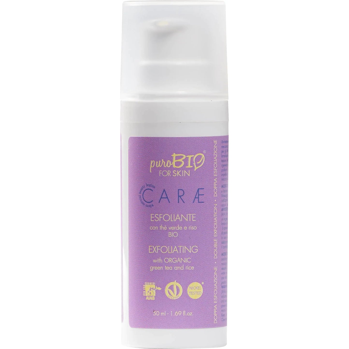 Esfoliante con the verde e riso bio 50 ml Puro Bio