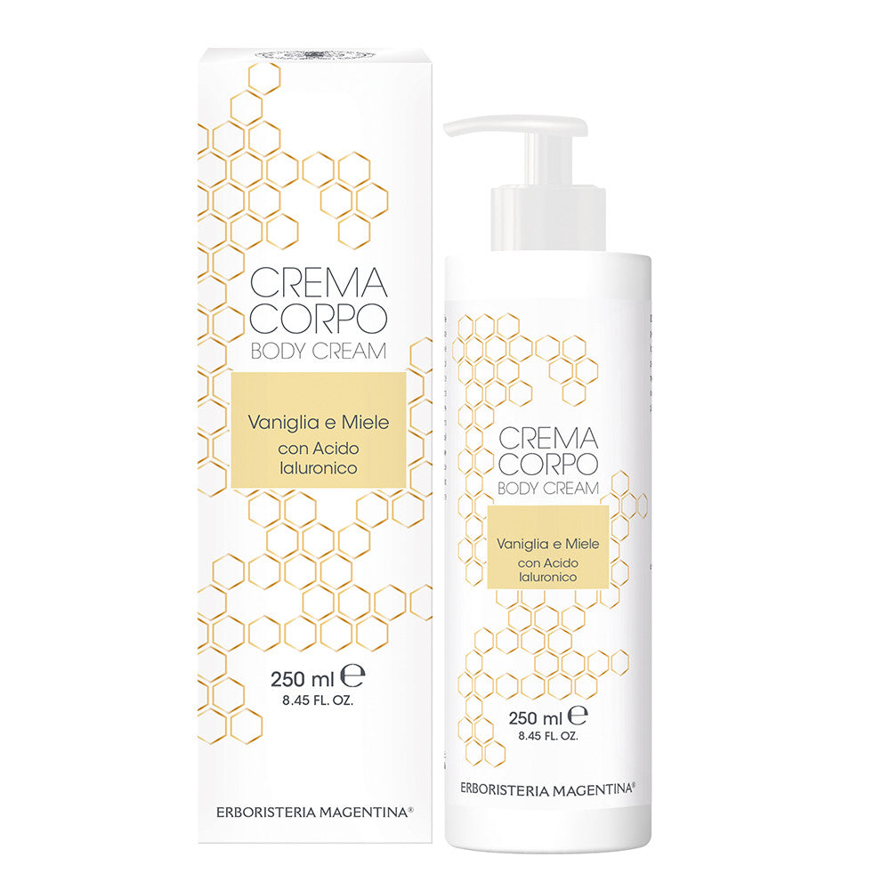 Crema Corpo Vaniglia e Miele e acido ialuronico tonificante 250 ml