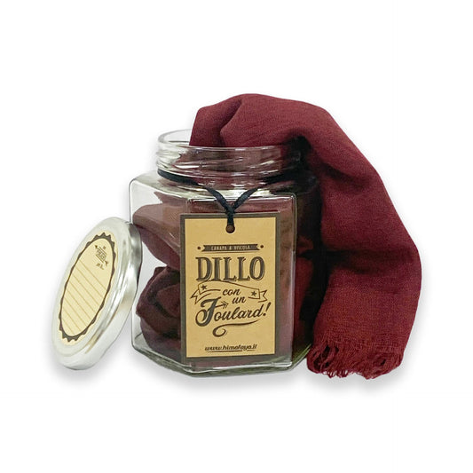 Foulard in canapa e viscosa