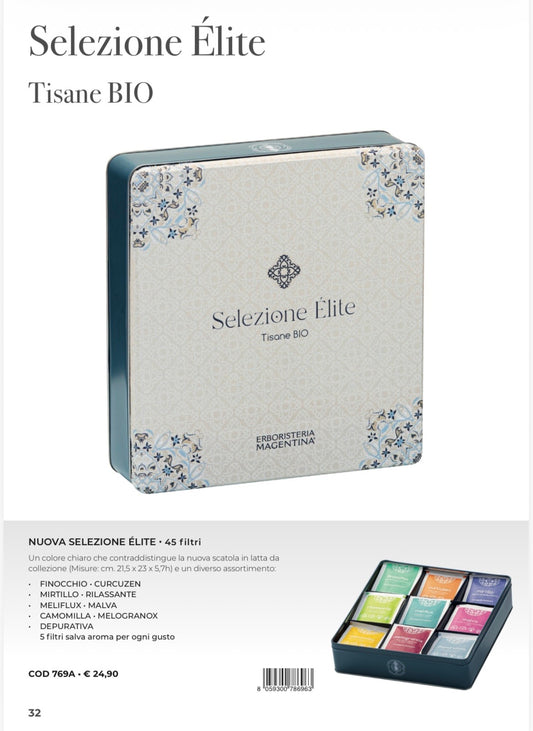 Selezione tisane élite 45 filtri