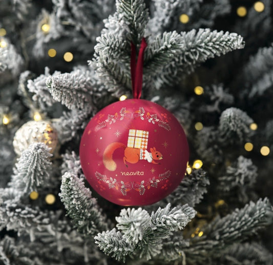 Palla di Natale con bustine tisana natalizia