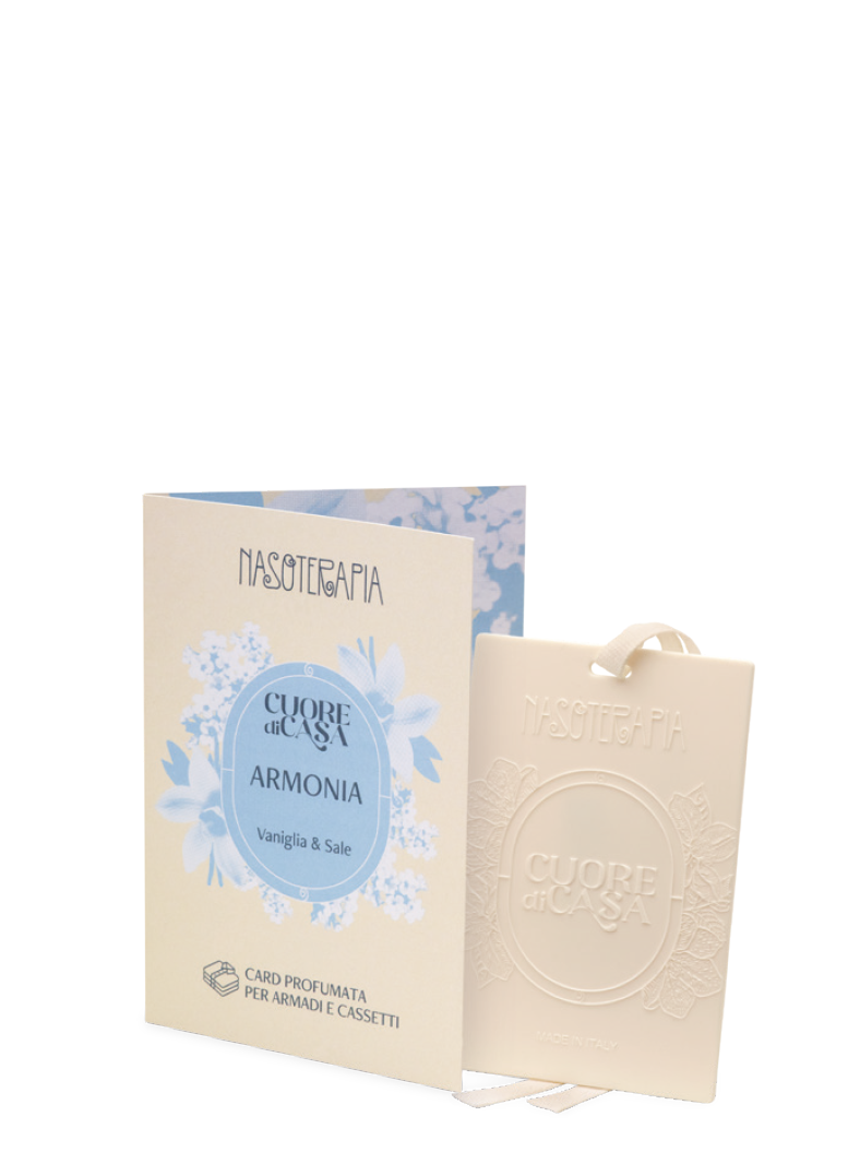 Card profumata armonia vaniglia e sale