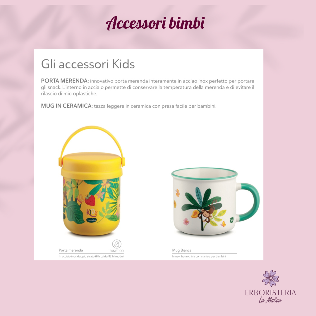 Accessori bimbi porta merenda e tazza