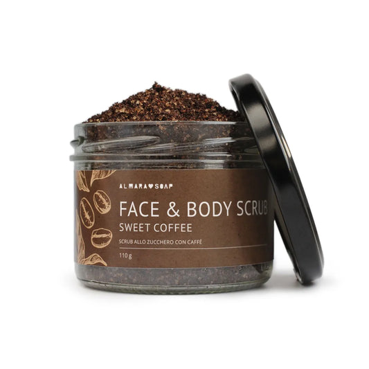 scrub viso e corpo caffè
