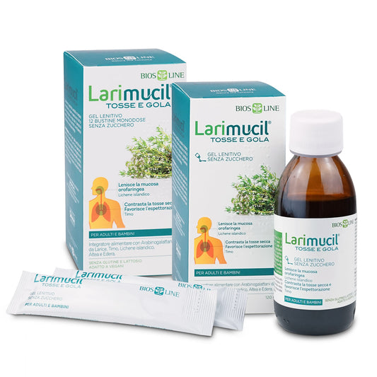 Larimucil Tosse e Gola bustine o flacone Biosline 6+