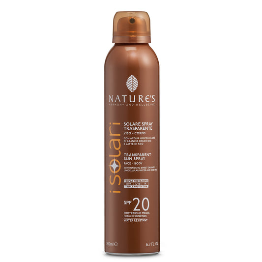 Solare Spray Trasparente SPF 20 Nature's 200 ml