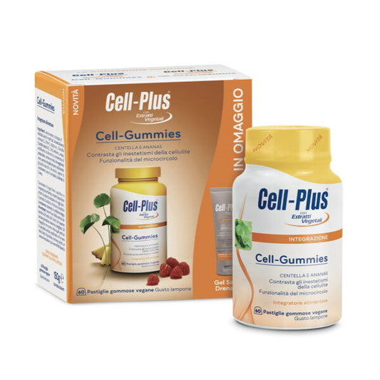 PROMO KIT Cell-Plus Cell-Gummies + 1 gel salino drenante 50 ml omaggio