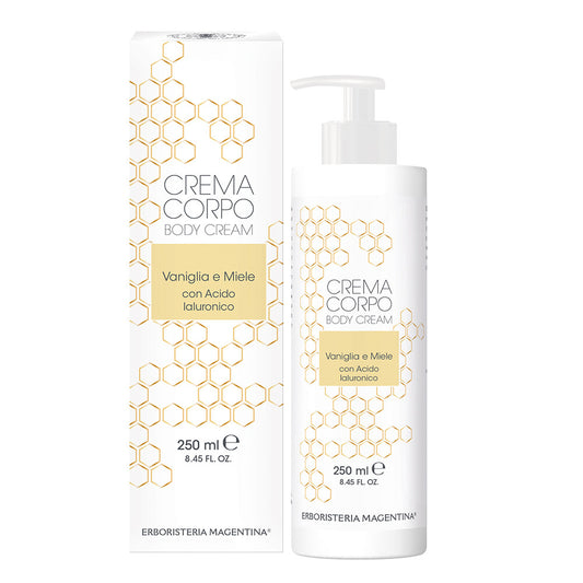 Crema Corpo Vaniglia e Miele e acido ialuronico tonificante 250 ml