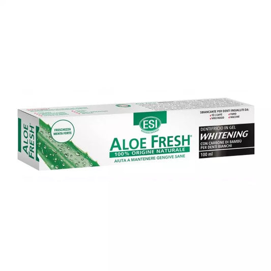 ESI ALOE FRESH WHITENING DENTIFRICIO SBIANCANTE CON CARBONE di Bambu