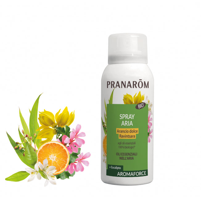 Spray aria - 75 ml Pranarom Arancio dolce - Ravintsara BIO