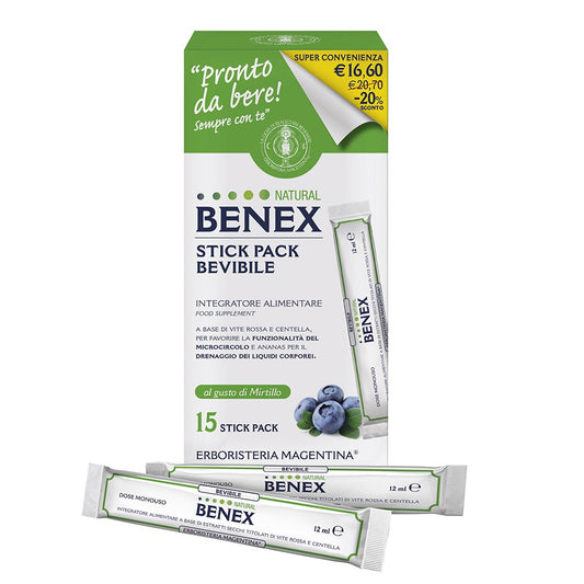 Bevibile Natural Benex 15 stick pack Magentina